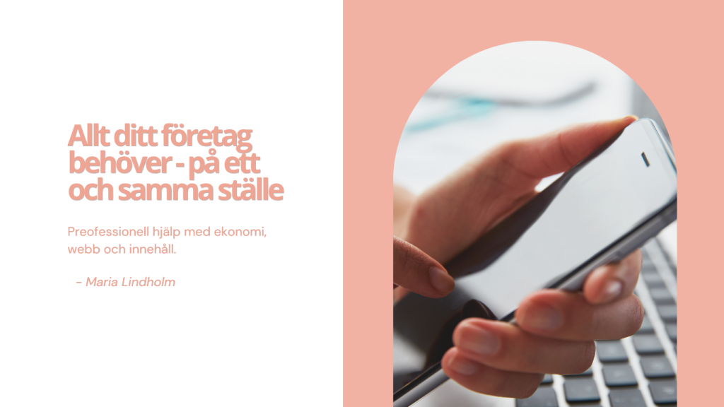 Bokföring, marknadsföring, fotografering, Österbotten